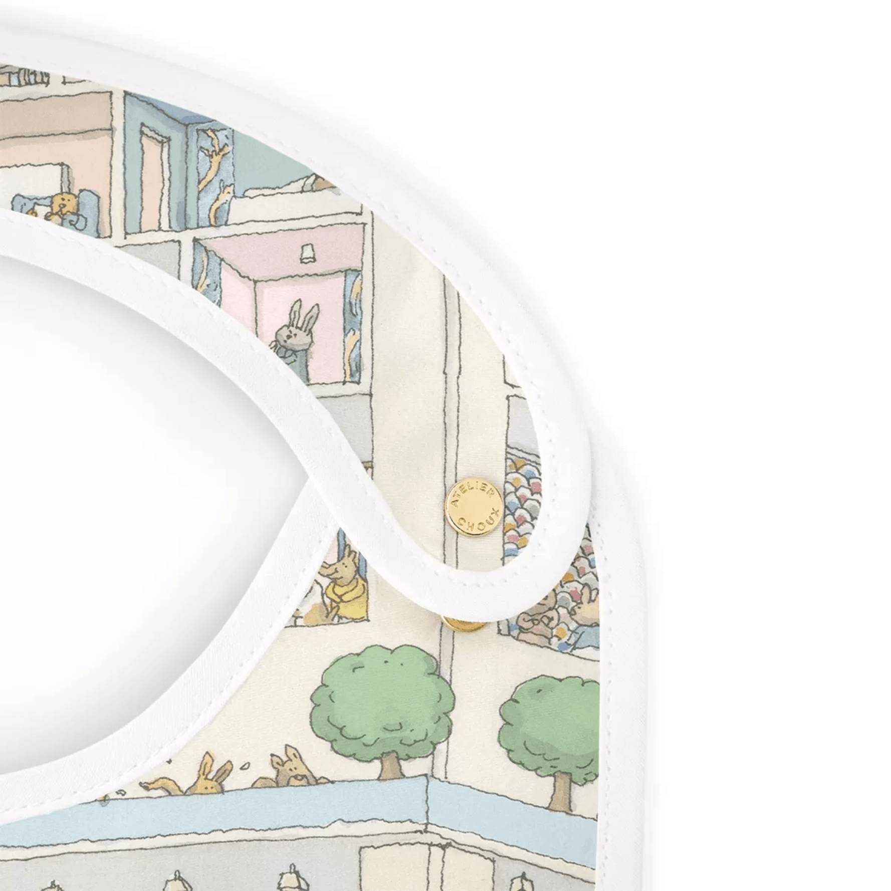 Atelier Choux - 有機緞面棉圍兜