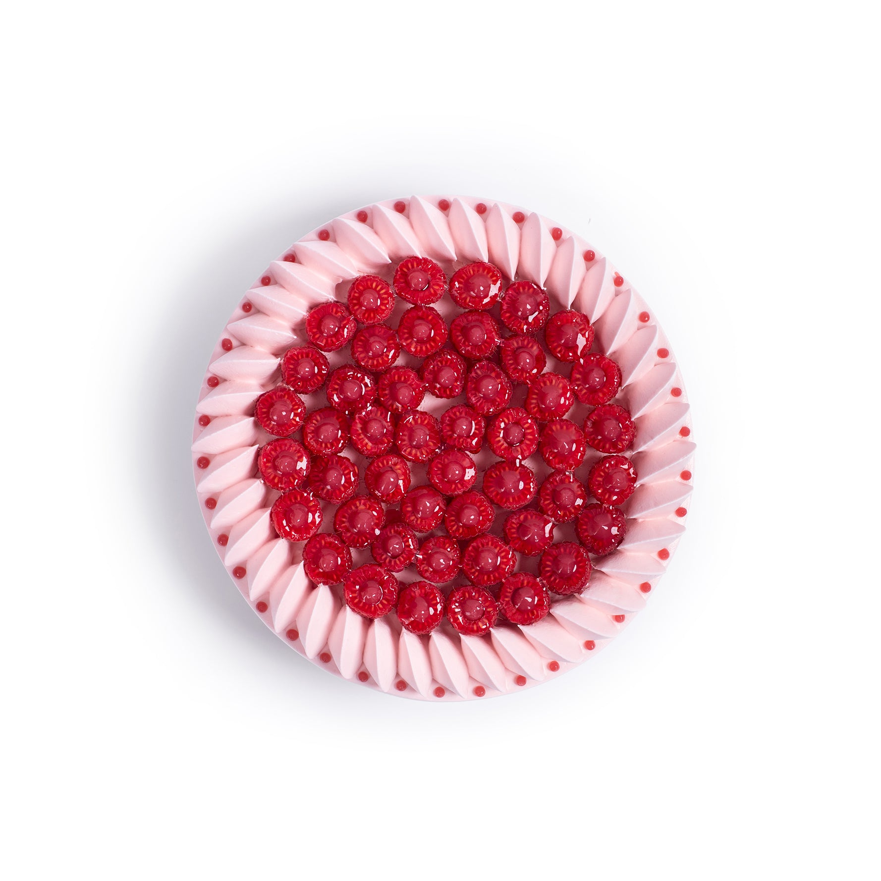 Raspberry & Lychee Chiffon Cake