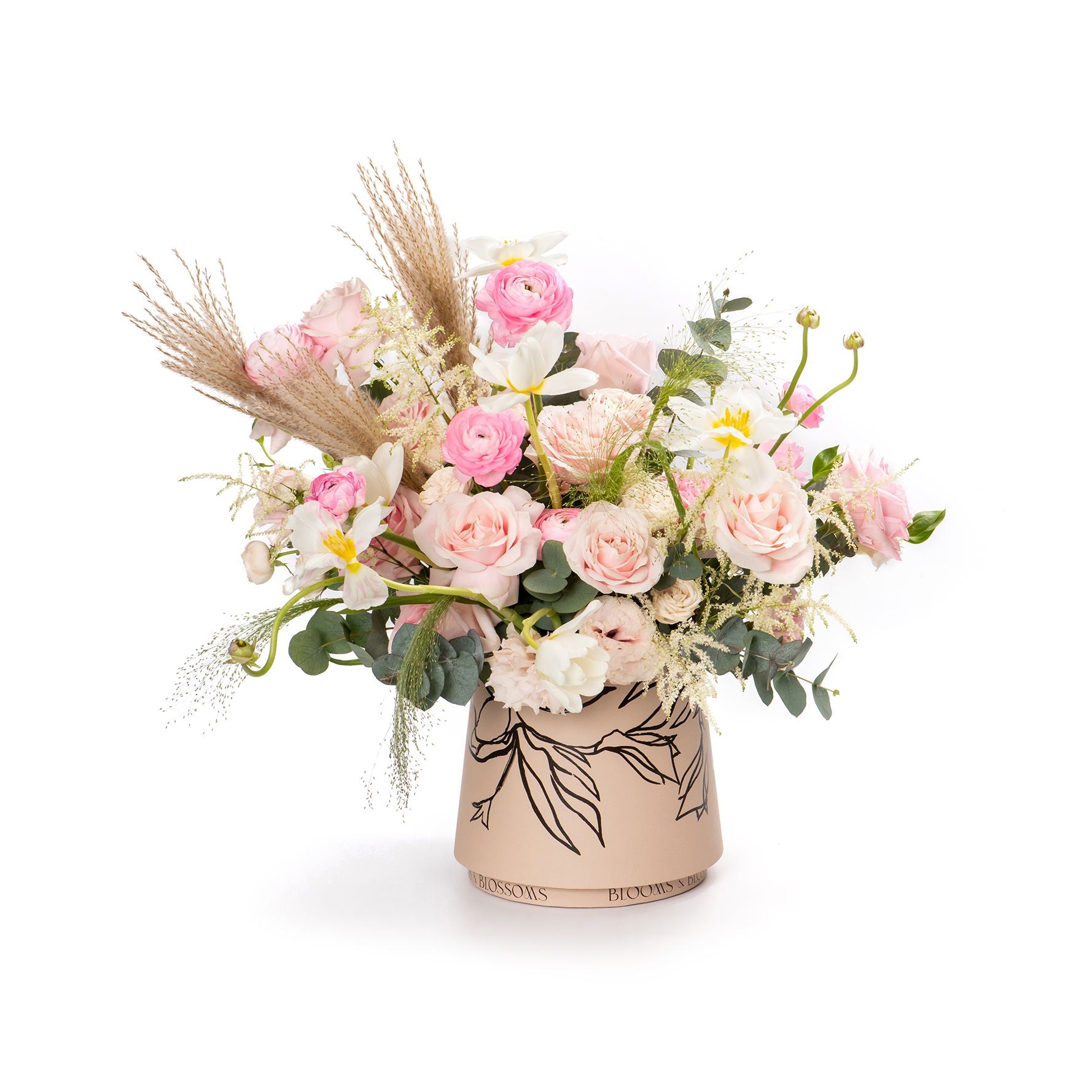 Pastel Garden Flower Bucket