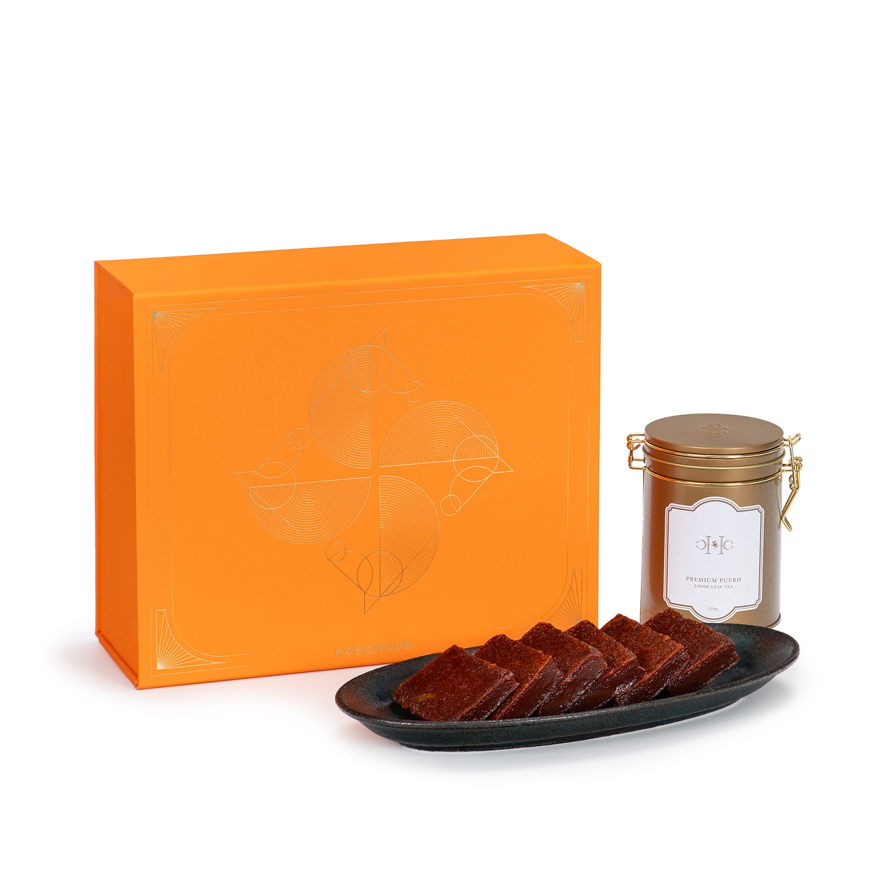 Chinese New Year Pudding (600g) and Premium Puerh Tea (150g) Gift Box