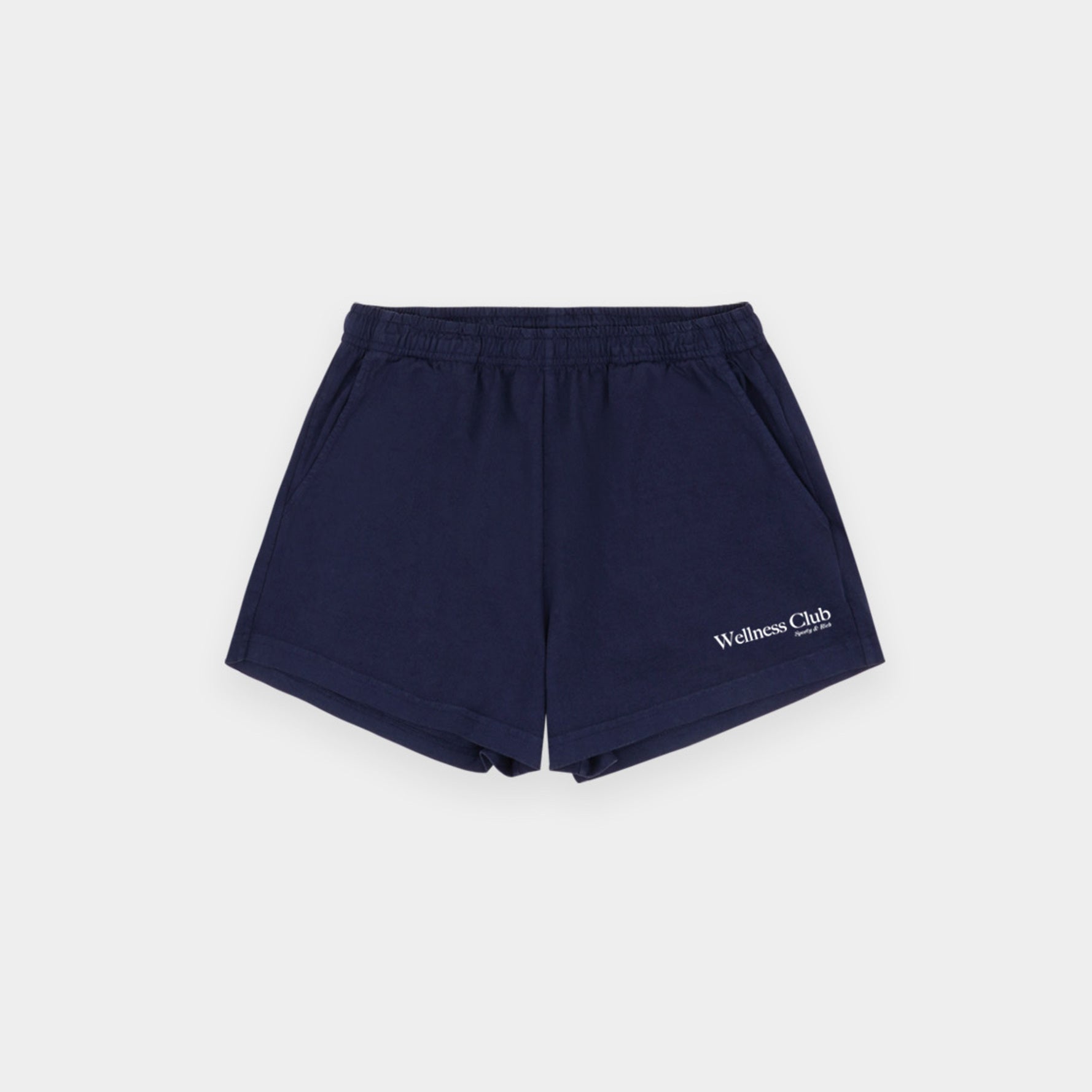 Sporty & Rich - Classic Wellness Club Disco Short (Dark Navy)