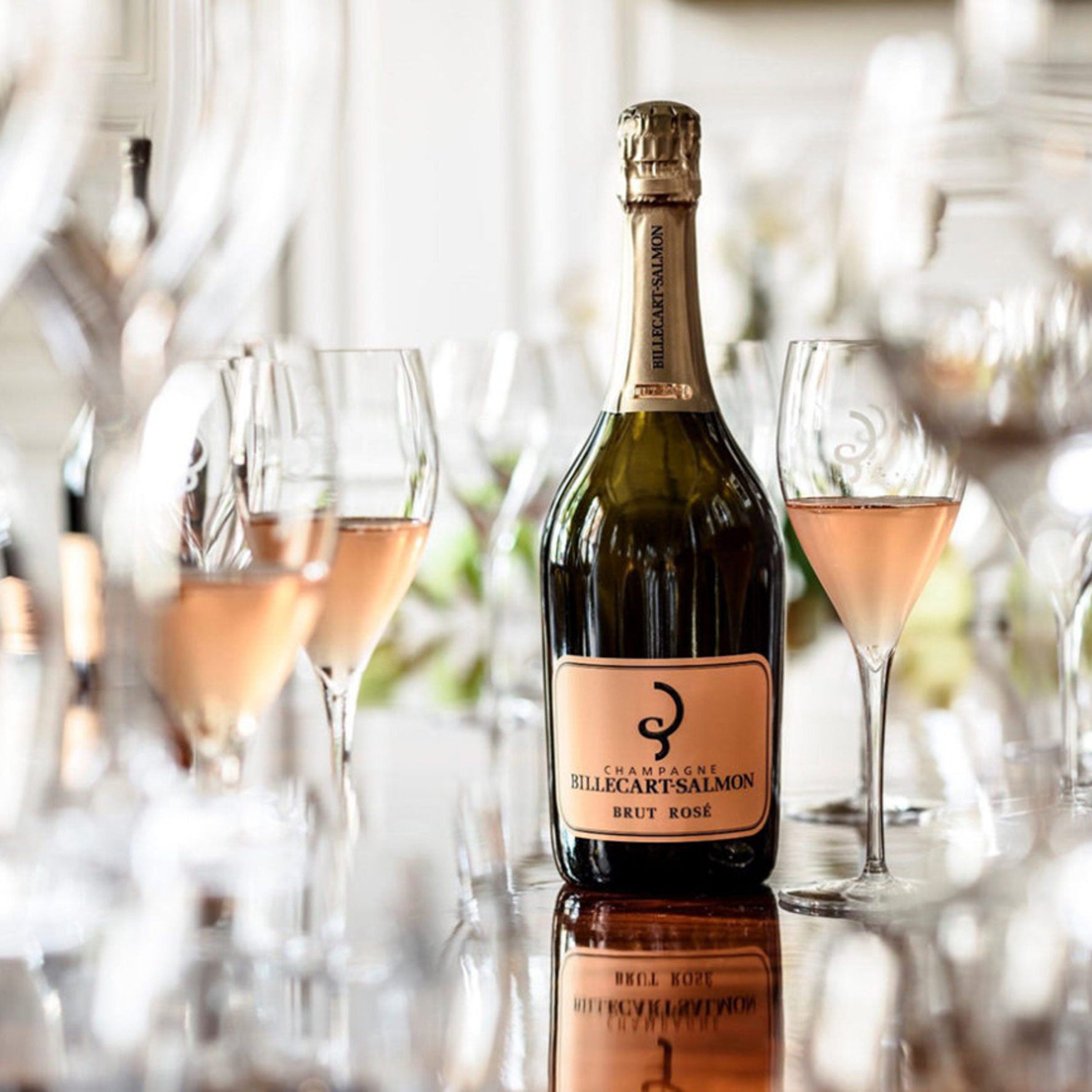 Billecart-Salmon Brut Rosé with 2 Glasses Gift Set