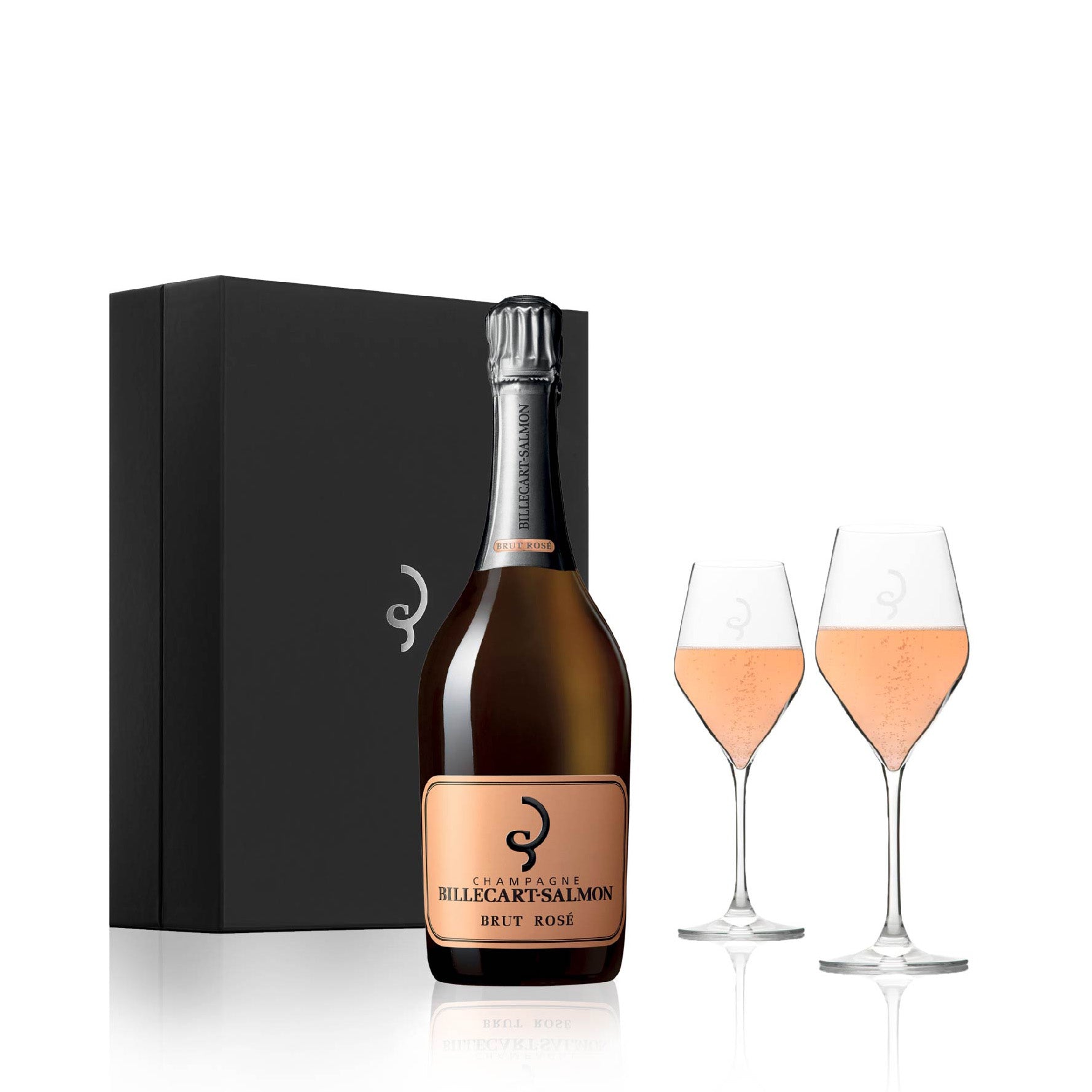Billecart-Salmon Brut Rosé with 2 Glasses Gift Set