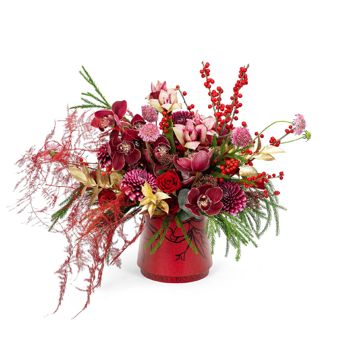 Ruby Winter Bloom Bucket