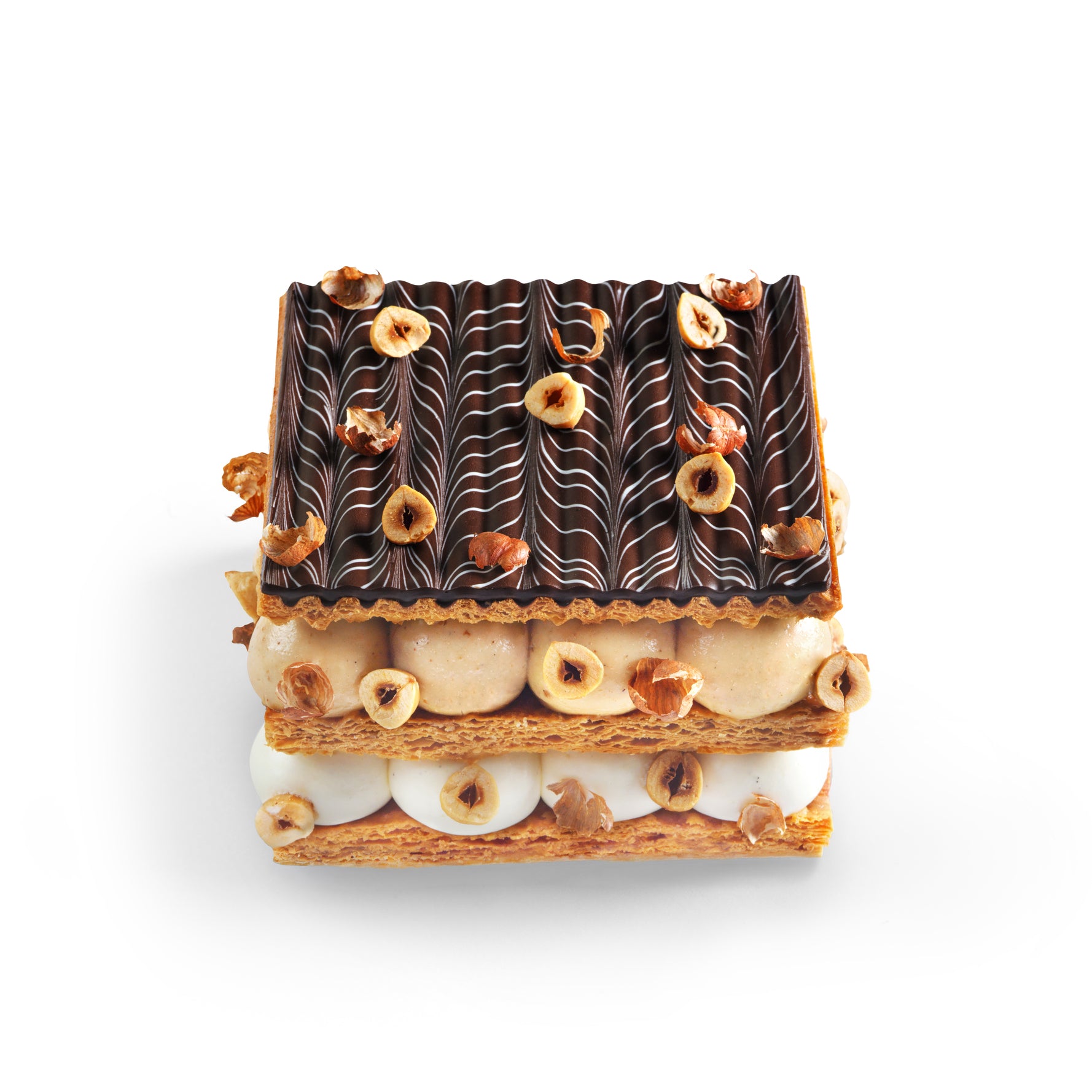 Hazelnut, Macadamia & Vanilla Millefeuille