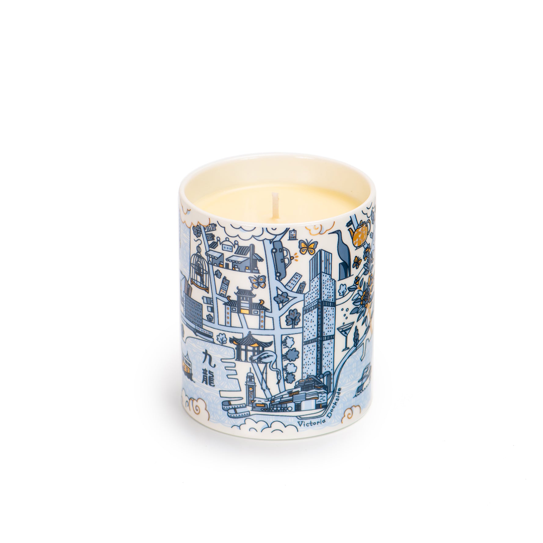 Scented Candle with Rosewood Willow Pattern