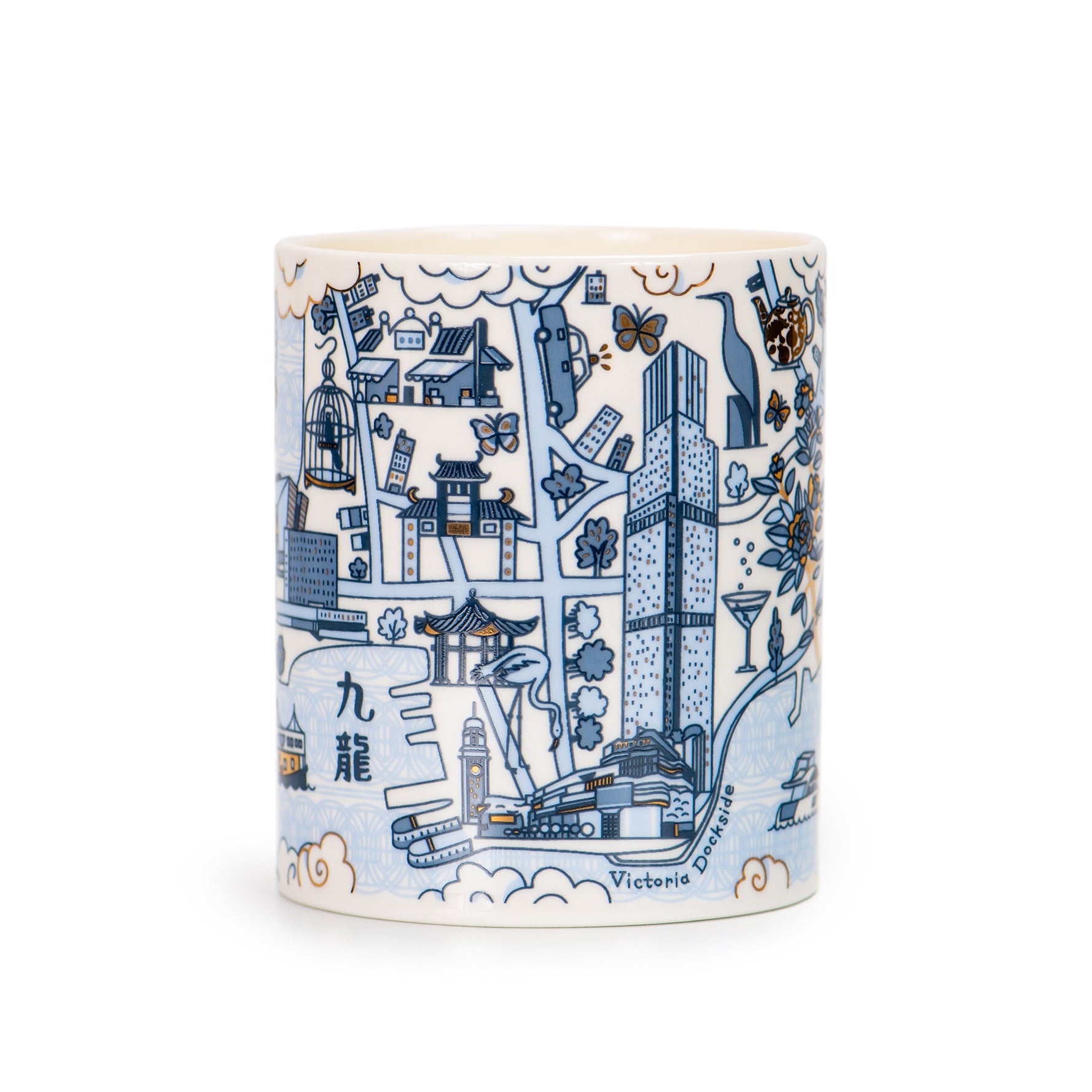 Scented Candle with Rosewood Willow Pattern
