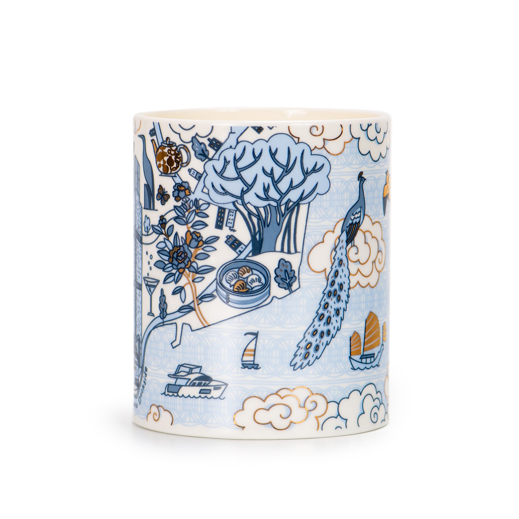 Scented Candle with Rosewood Willow Pattern