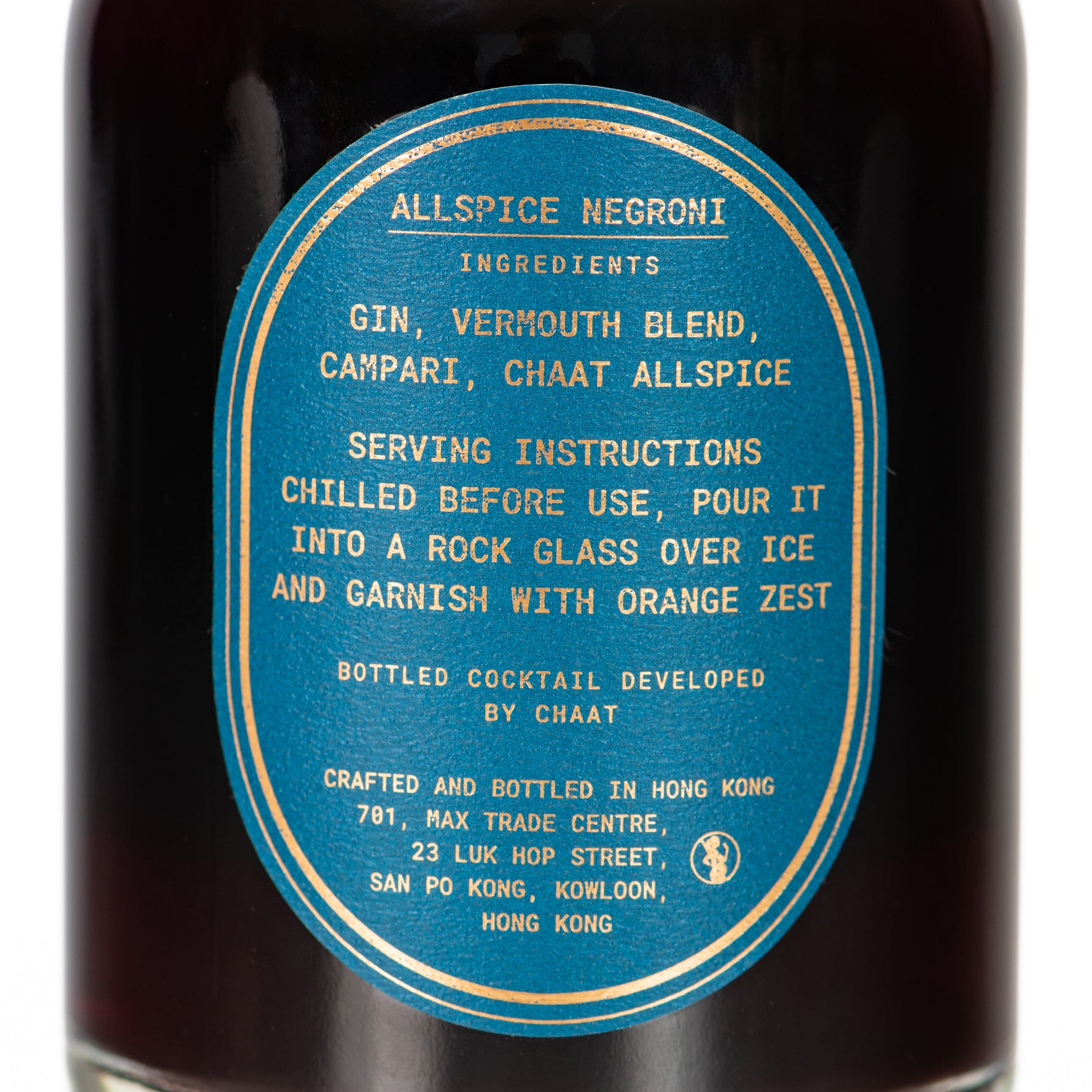 Chaat - All Spice Negroni