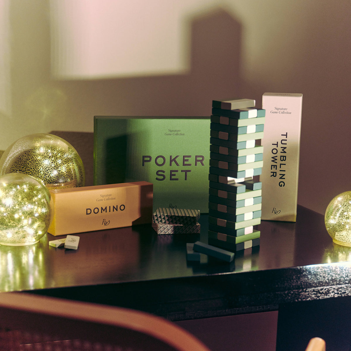 Rosewood Domino Game Set