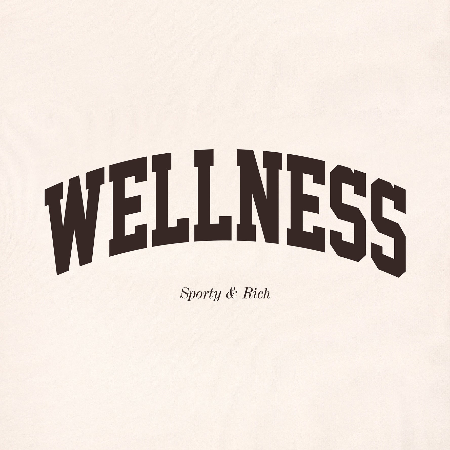 Sporty & Rich - Wellness Ivy T-Shirt Cream Chocolate