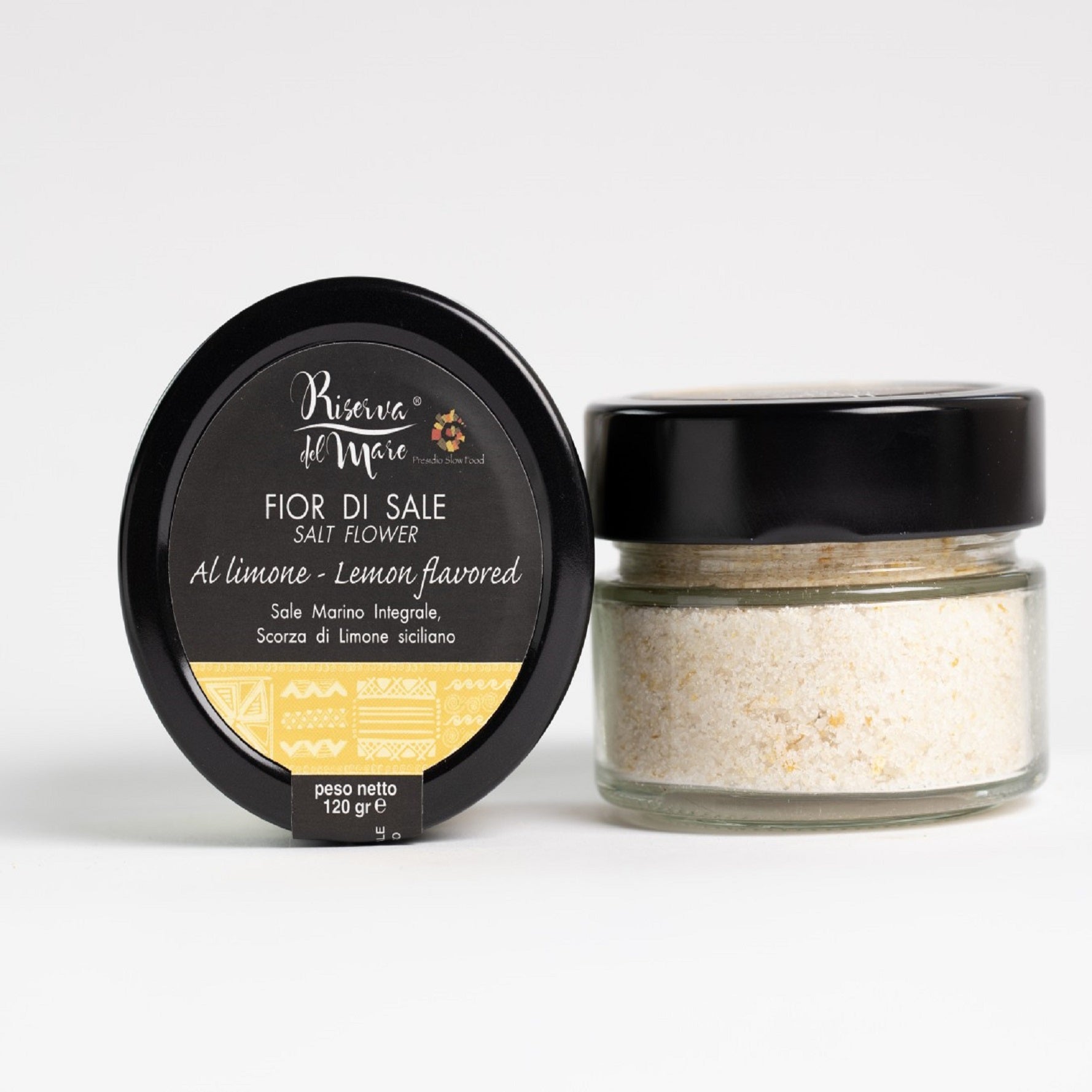 Artisanal Marine Flower Salt of Trapani "Slow Food" with Lemon Zests