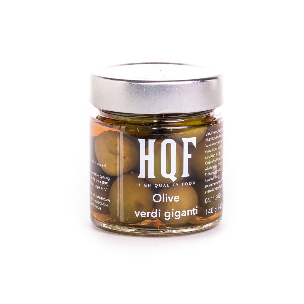 HQF Selection - Giant Green Olives in Water and Salt