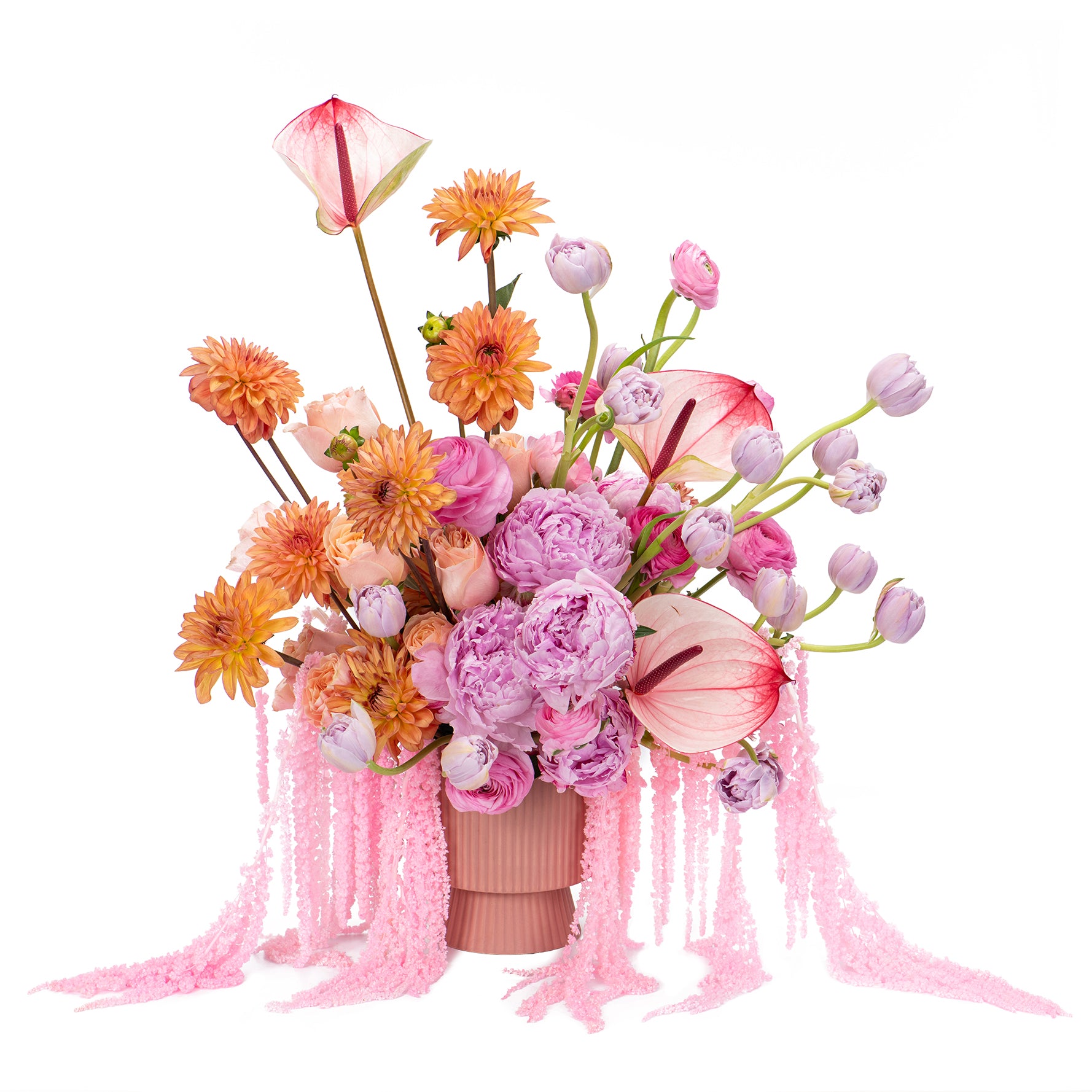 Elegant Floral Fusion Flower Pot