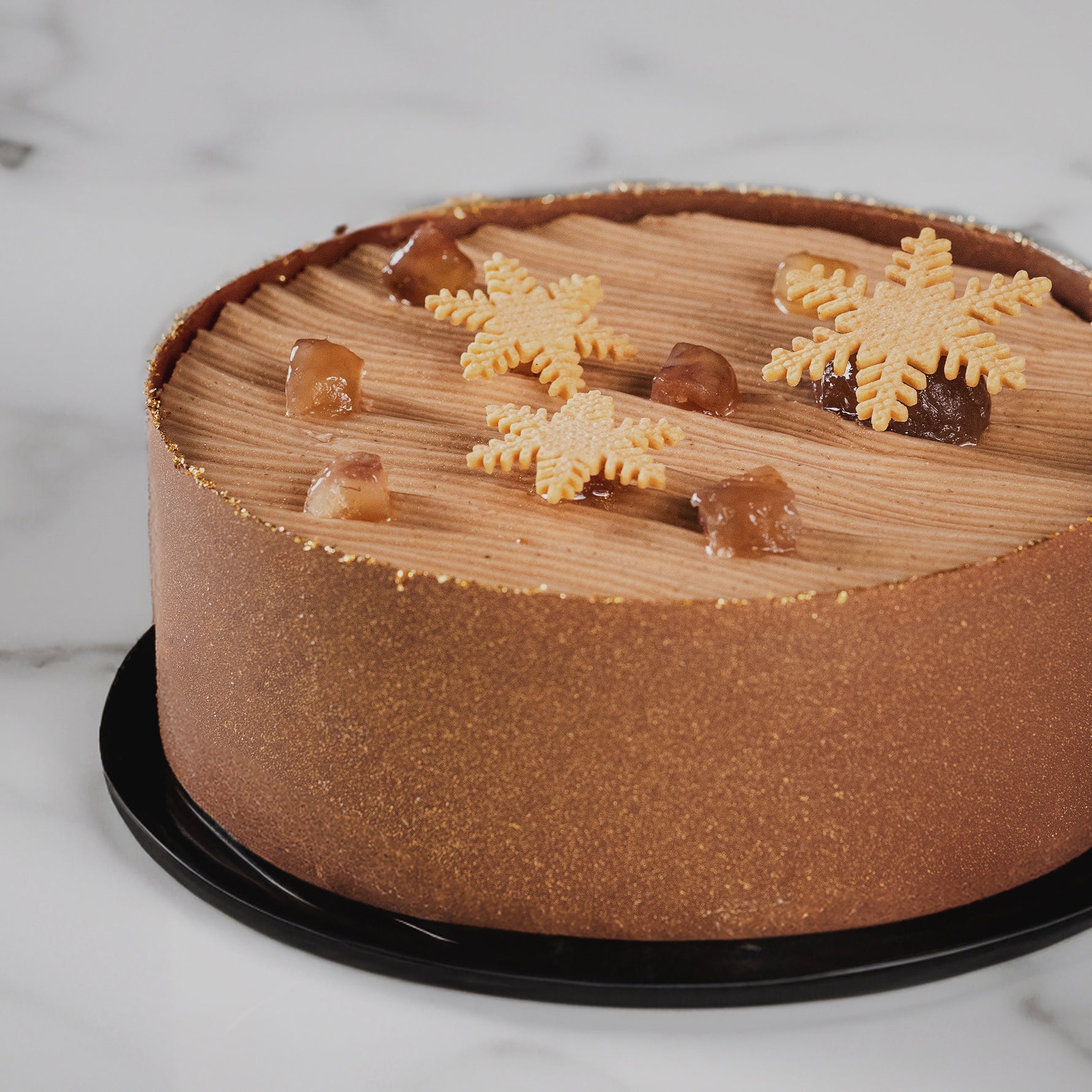 Pear Chestnut Chiffon Cake