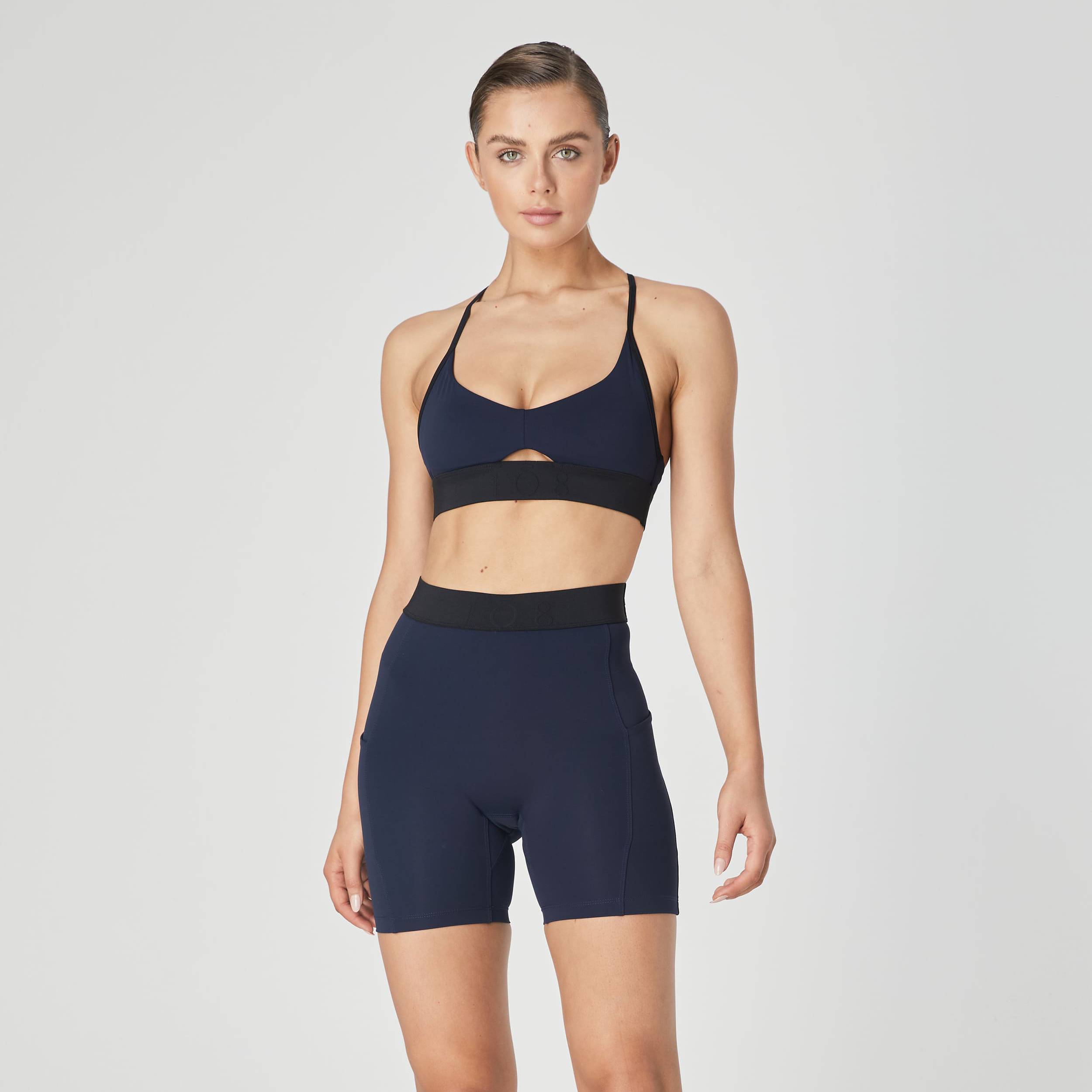 Rosewood crop top sports stretch comfort ribbed long sleeve - Horizons  Lointains