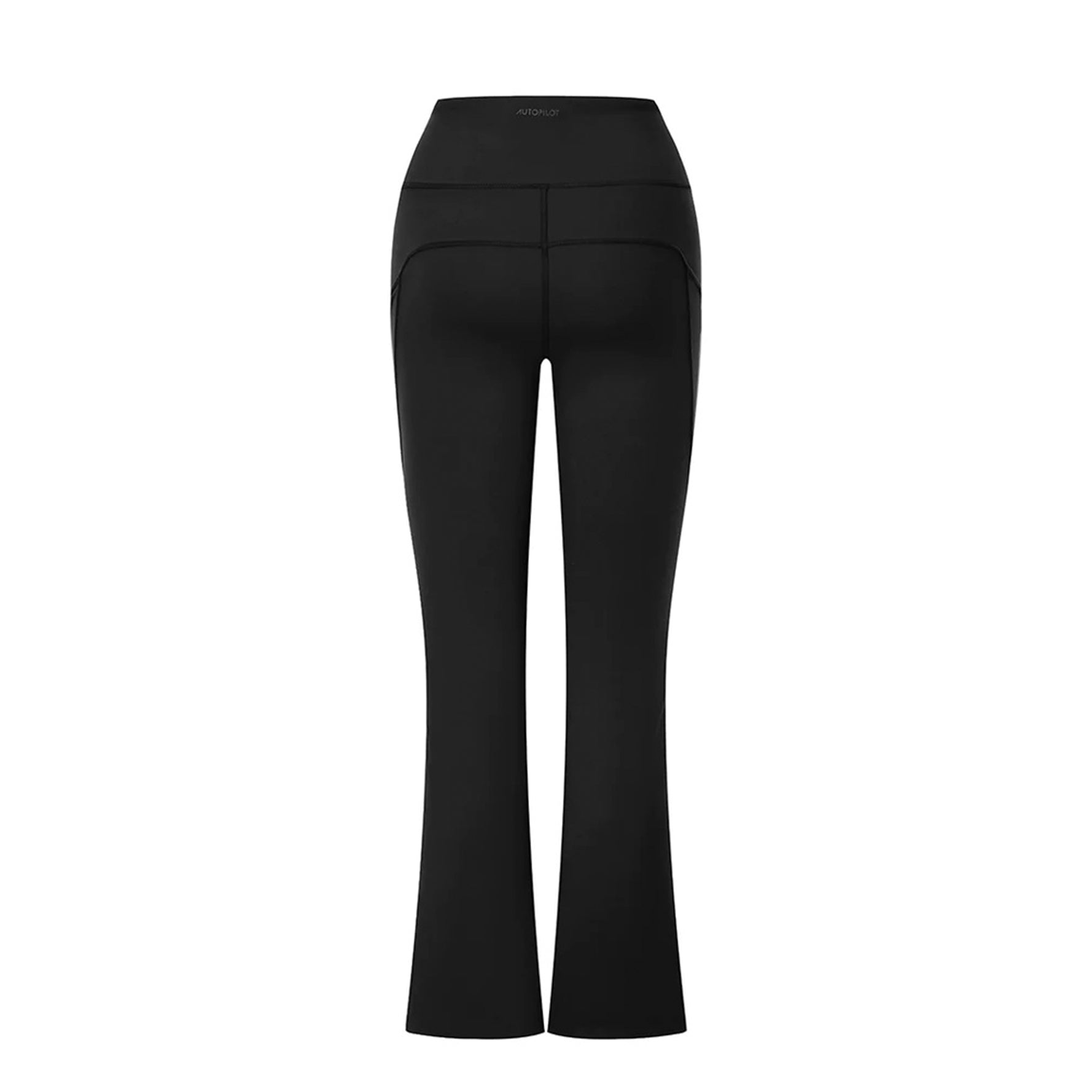 Stretchy black top flare pants