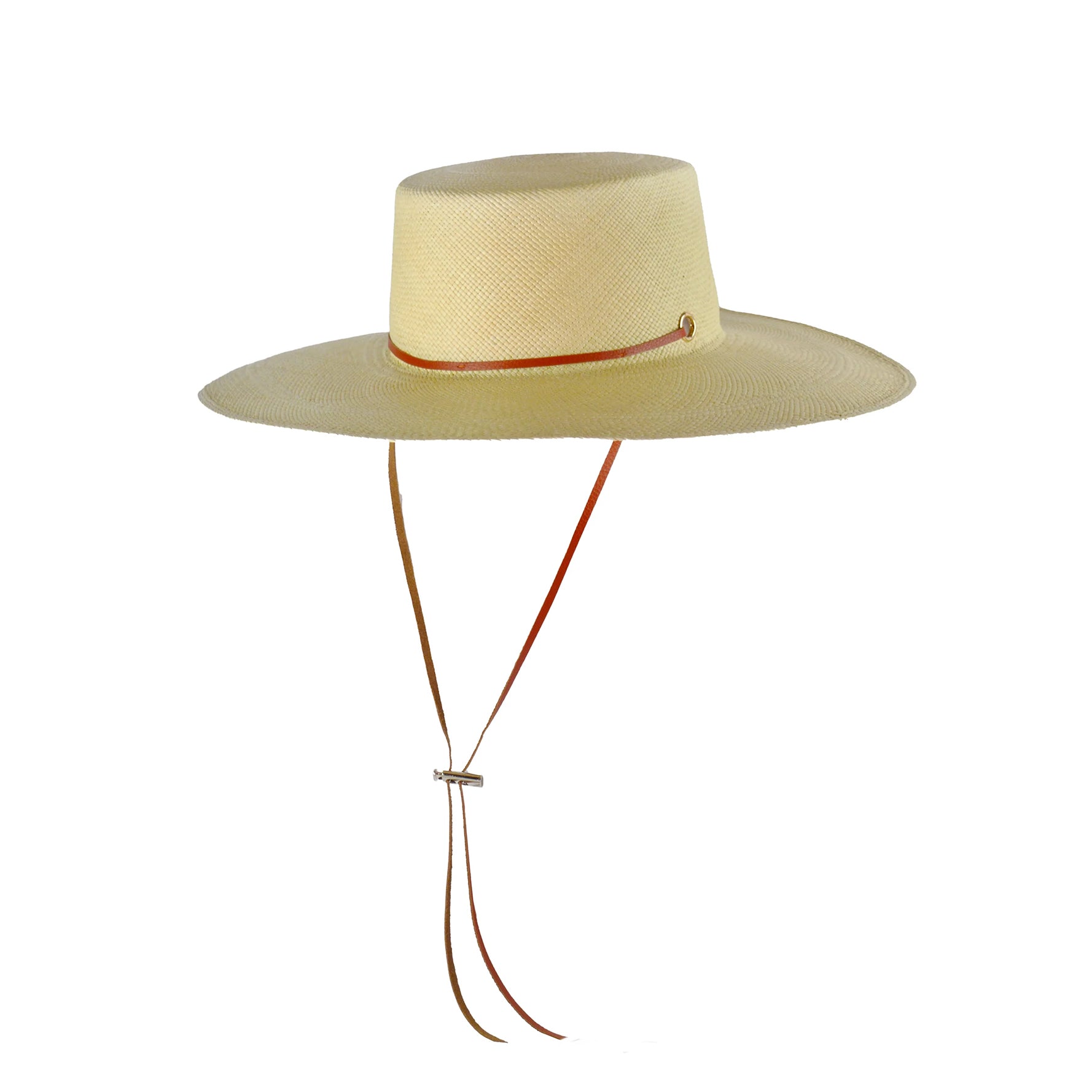 Sensi Studio - Long Brim Cordovan Hat with Leather Band
