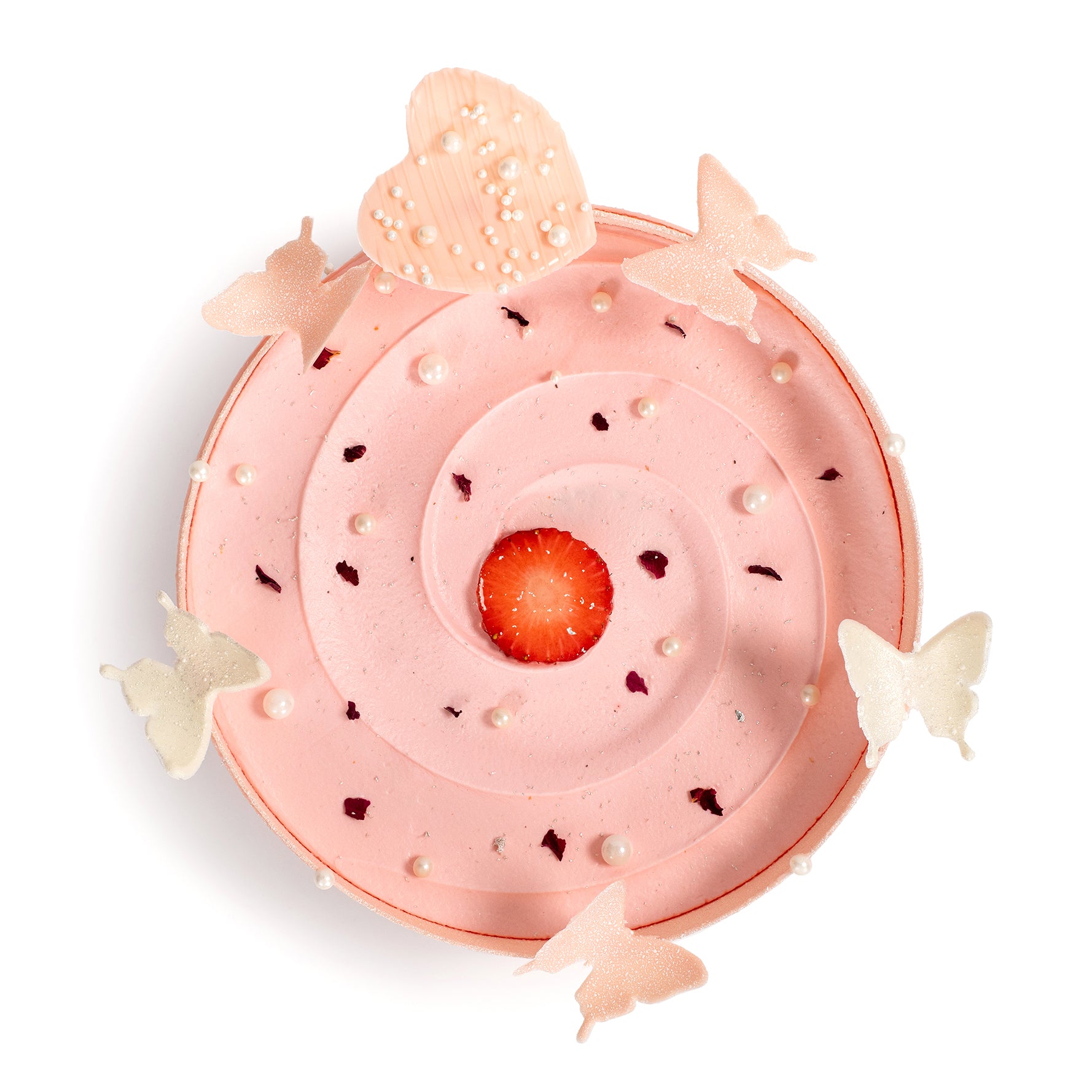 Strawberry and Passionfruit Oolong Chiffon Cake