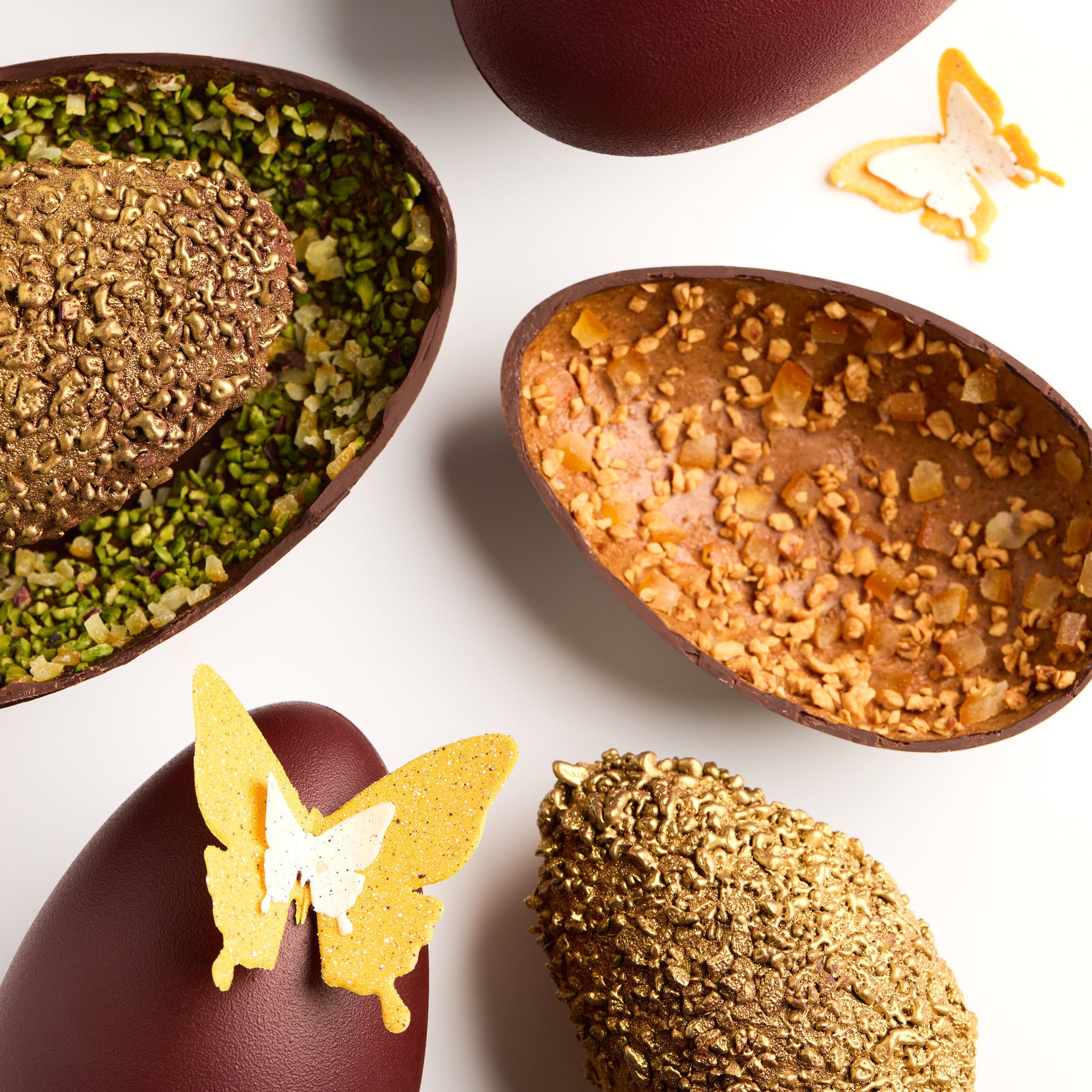 Pistachio Dark Chocolate Easter Egg