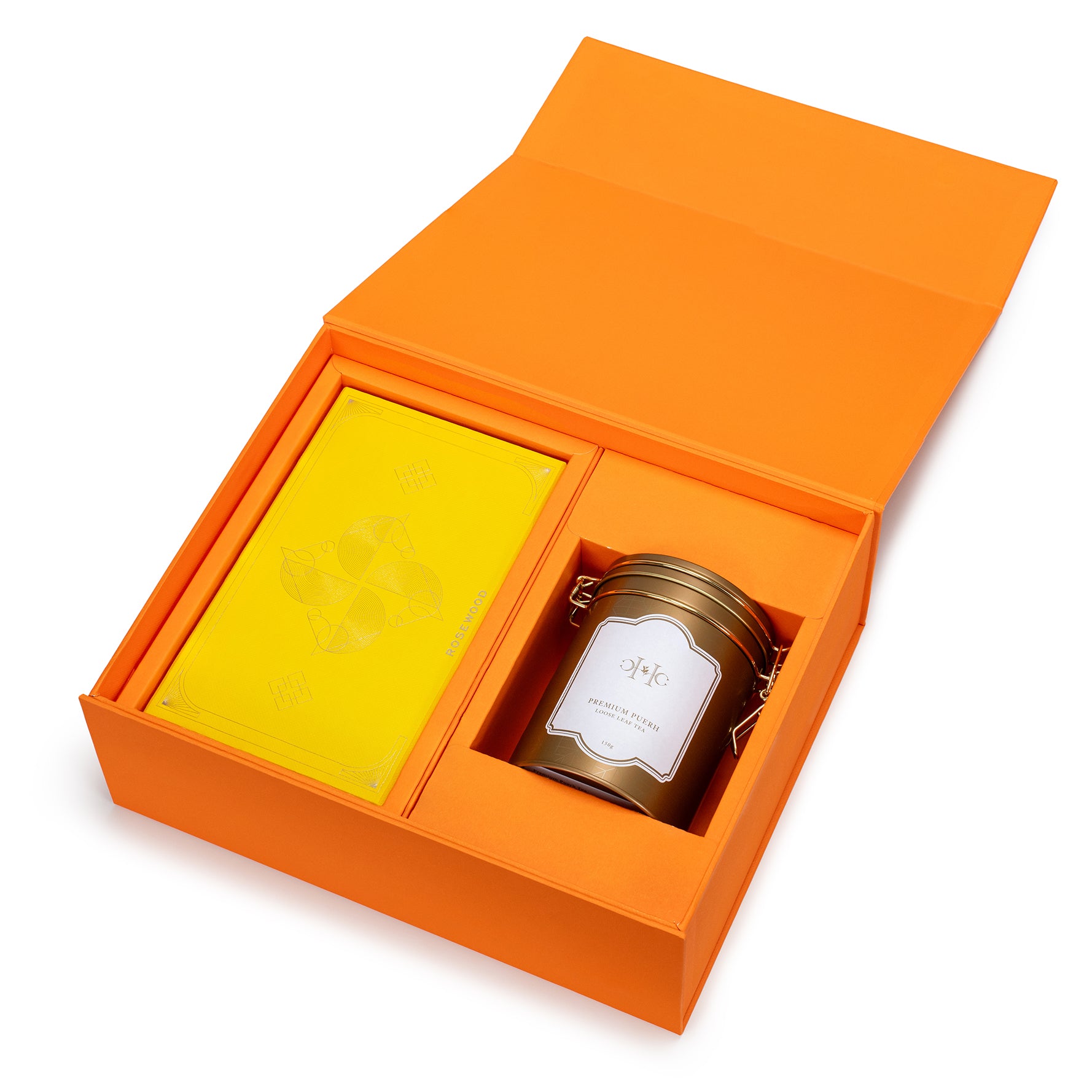 Coconut Golden Cake (600g) and Premium Puerh Tea (150g) Gift Box