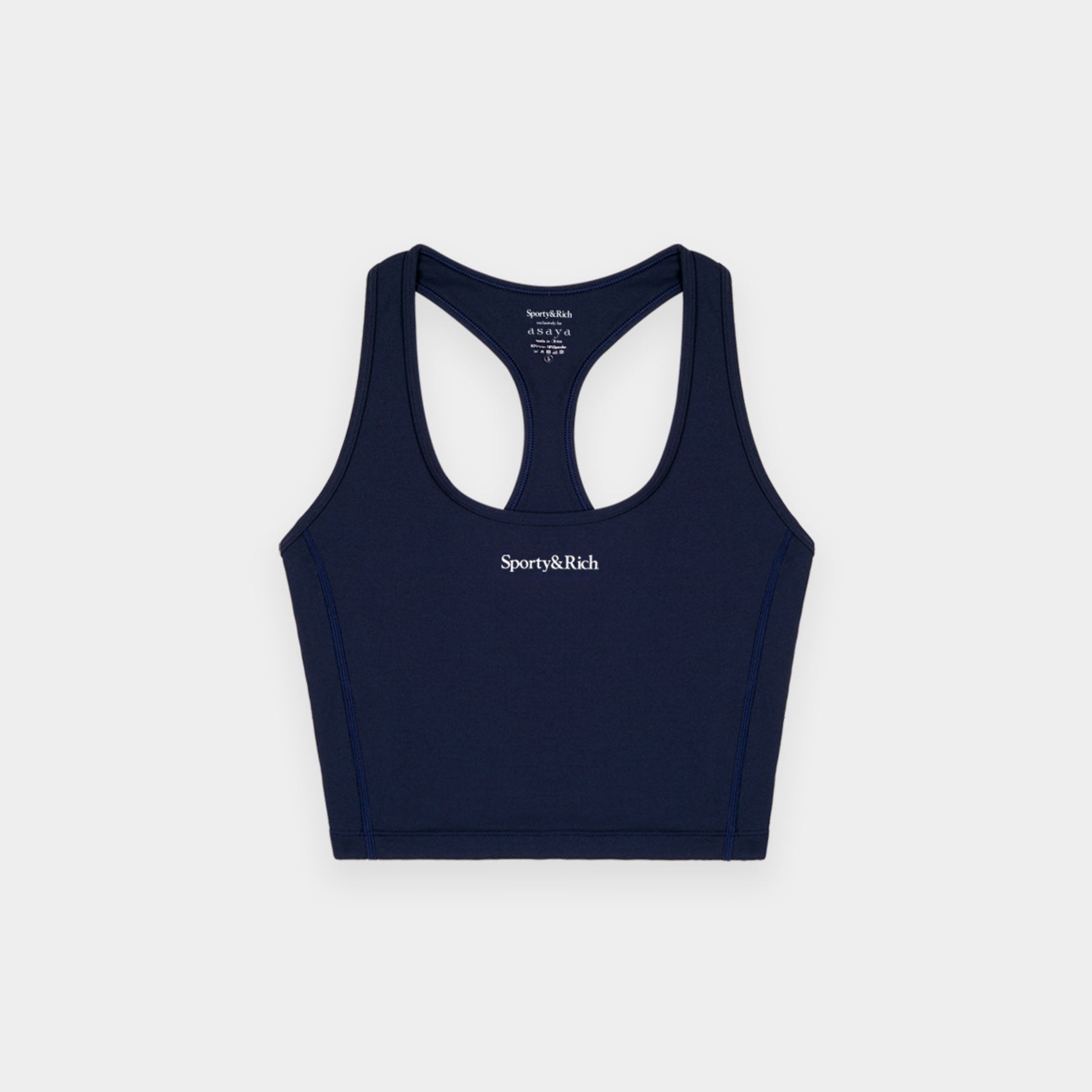 Sporty & Rich - Serif Logo Sports Tank (Dark Navy)