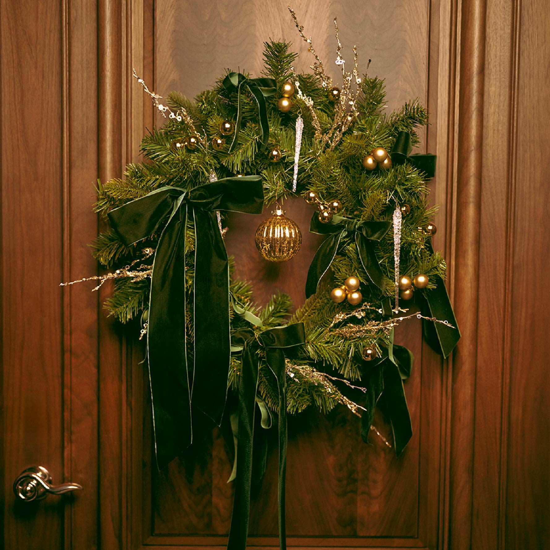 Fresh Christmas Door Wreath