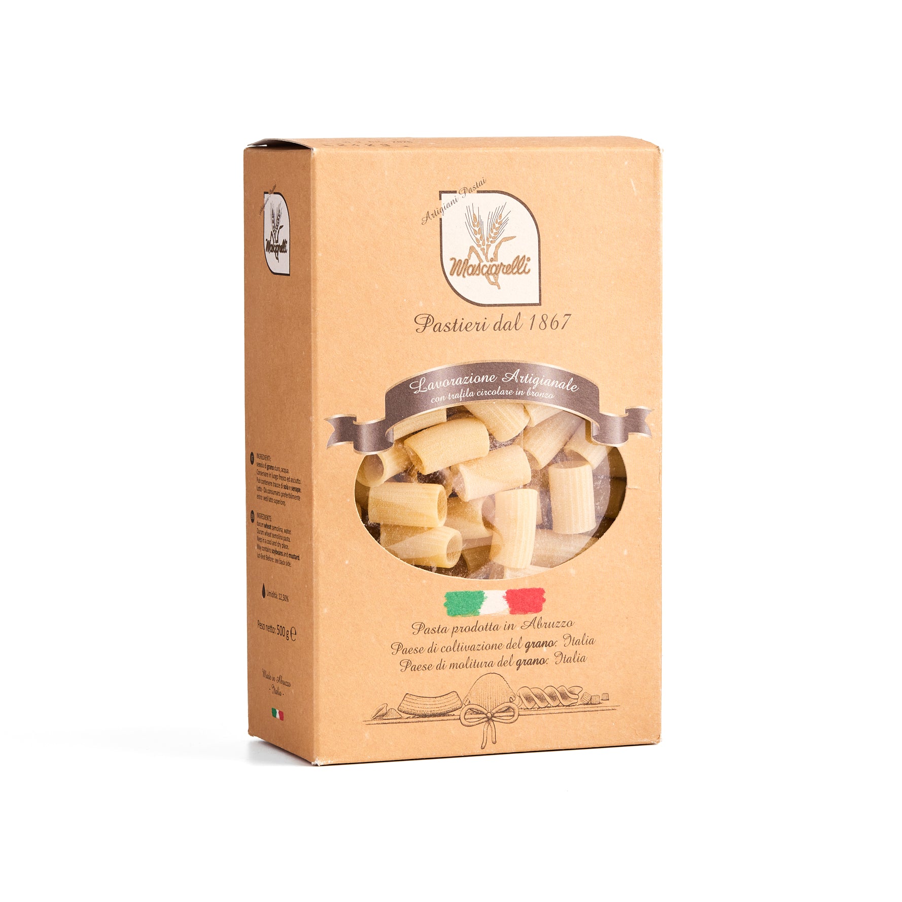 Pastificio Masciarelli - Artisanal Half Rigatoni Pasta