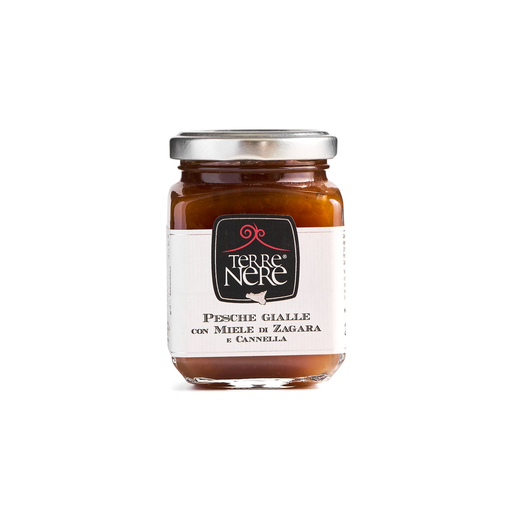Terre Nere - Yellow Peach Jam with Zagara Honey and Cinnamon