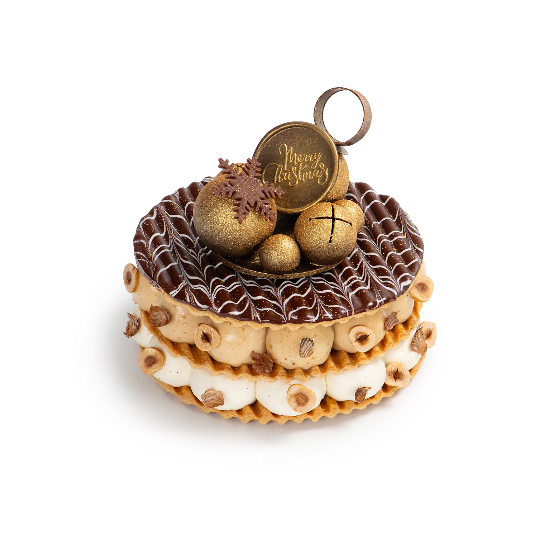 Hazelnut & Macadamia Christmas Millefeuille