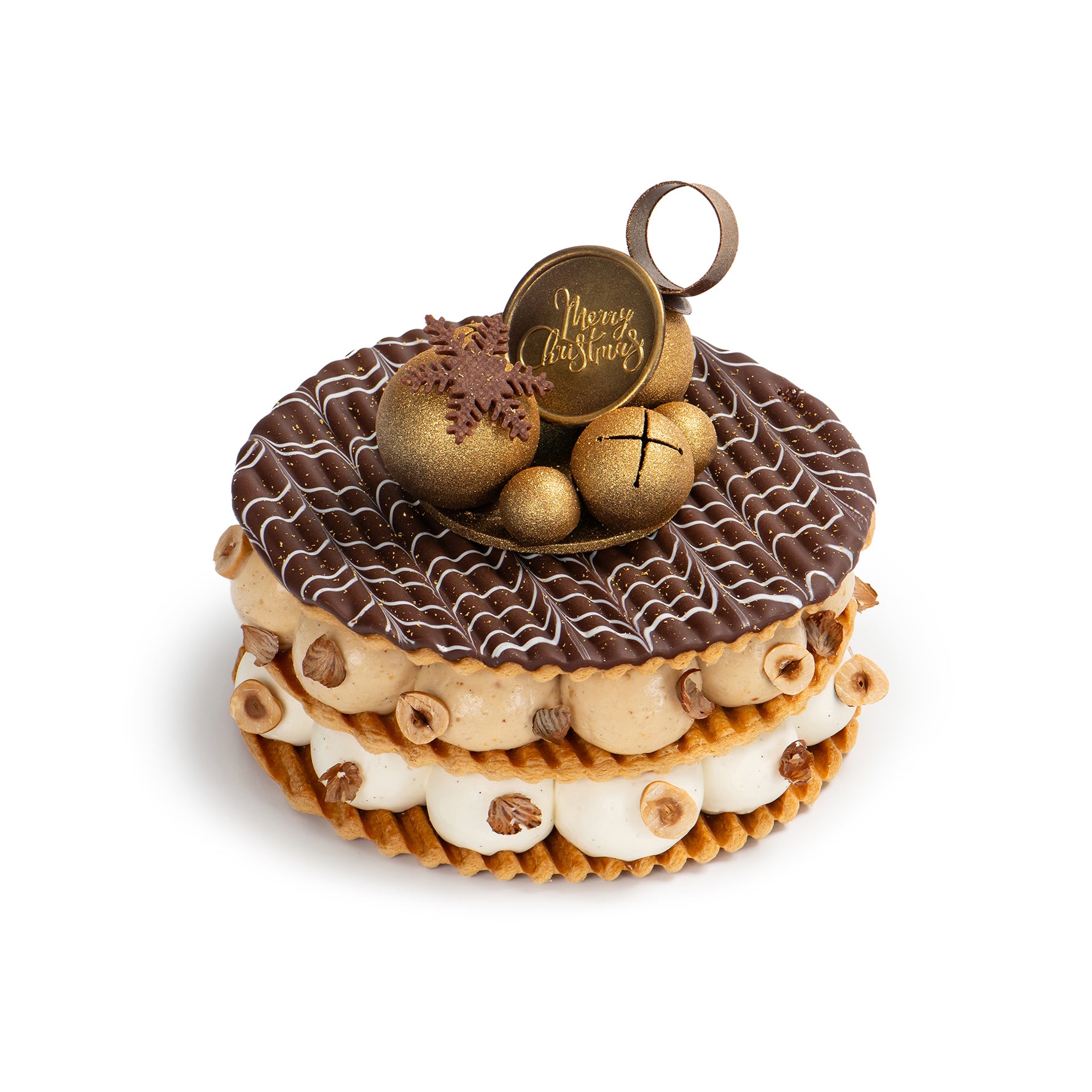 Hazelnut & Macadamia Christmas Millefeuille