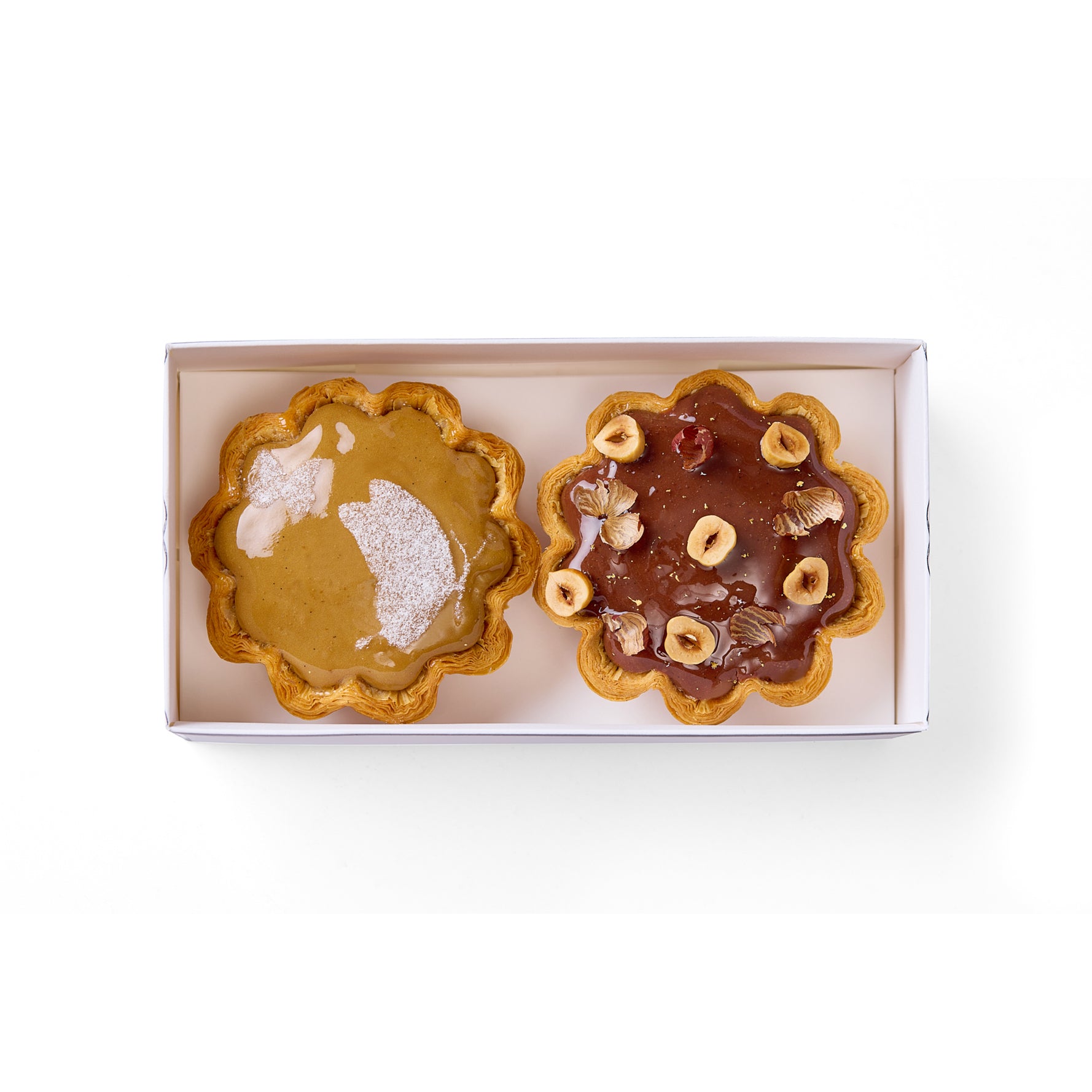Hokkaido Flan Set - Chocolate & Hazelnut  (2pcs Set)