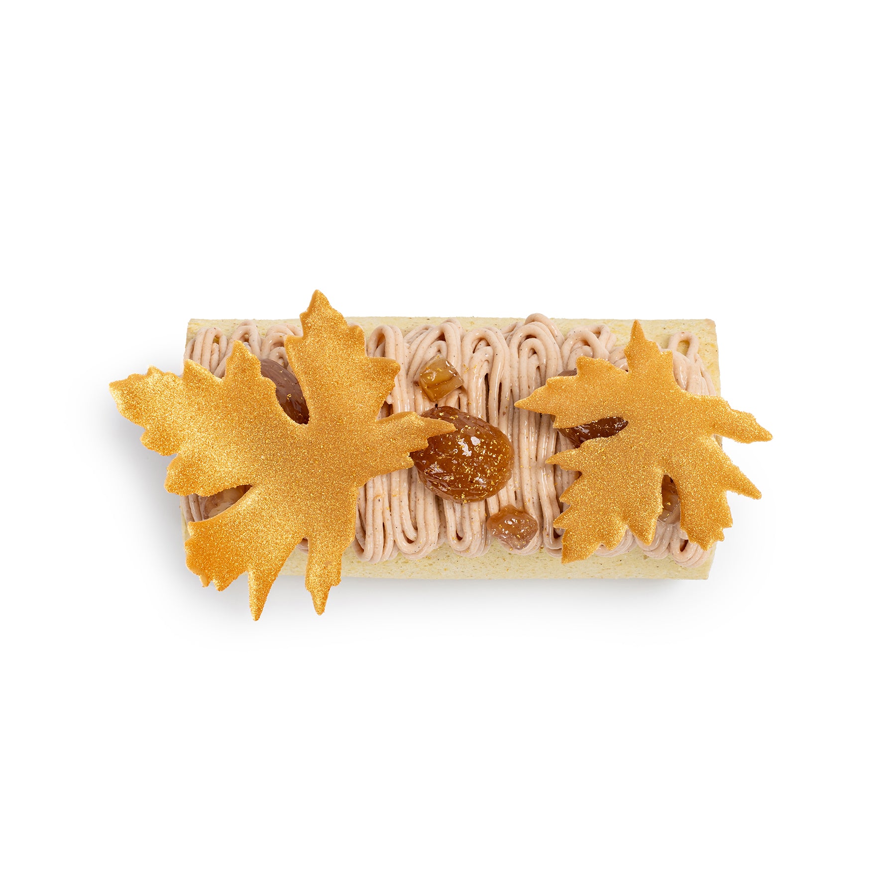 Pear Chestnut Christmas Roll Cake