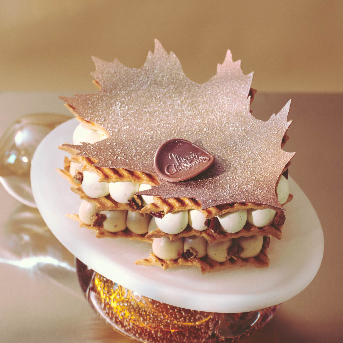 Feuille d’Hiver Pecan & Walnut Millefeuille