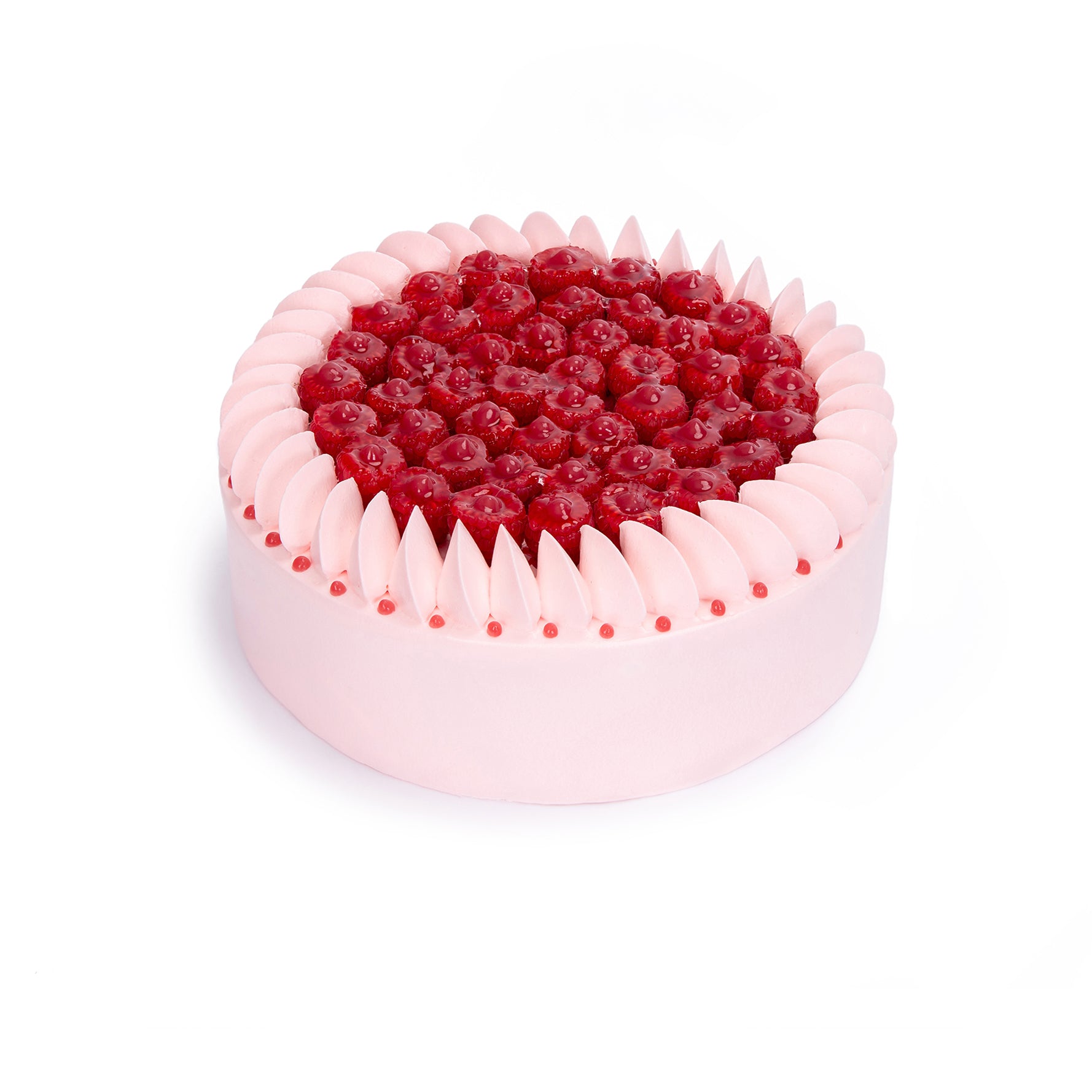 Raspberry & Lychee Chiffon Cake