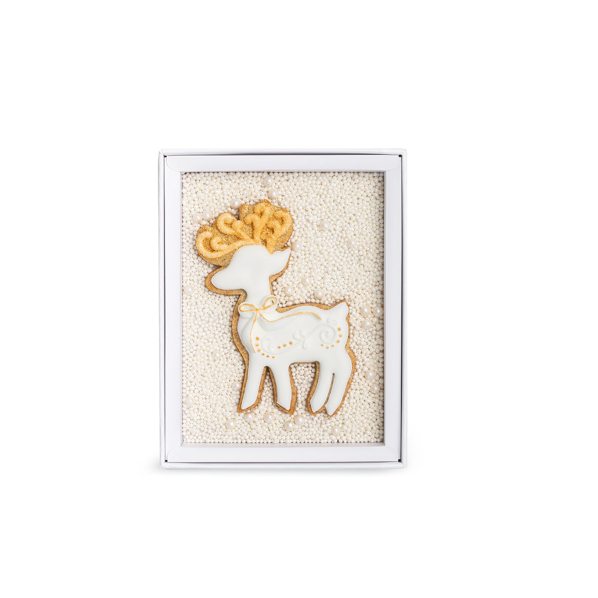 Santa's Reindeer Gingerbread Cookie