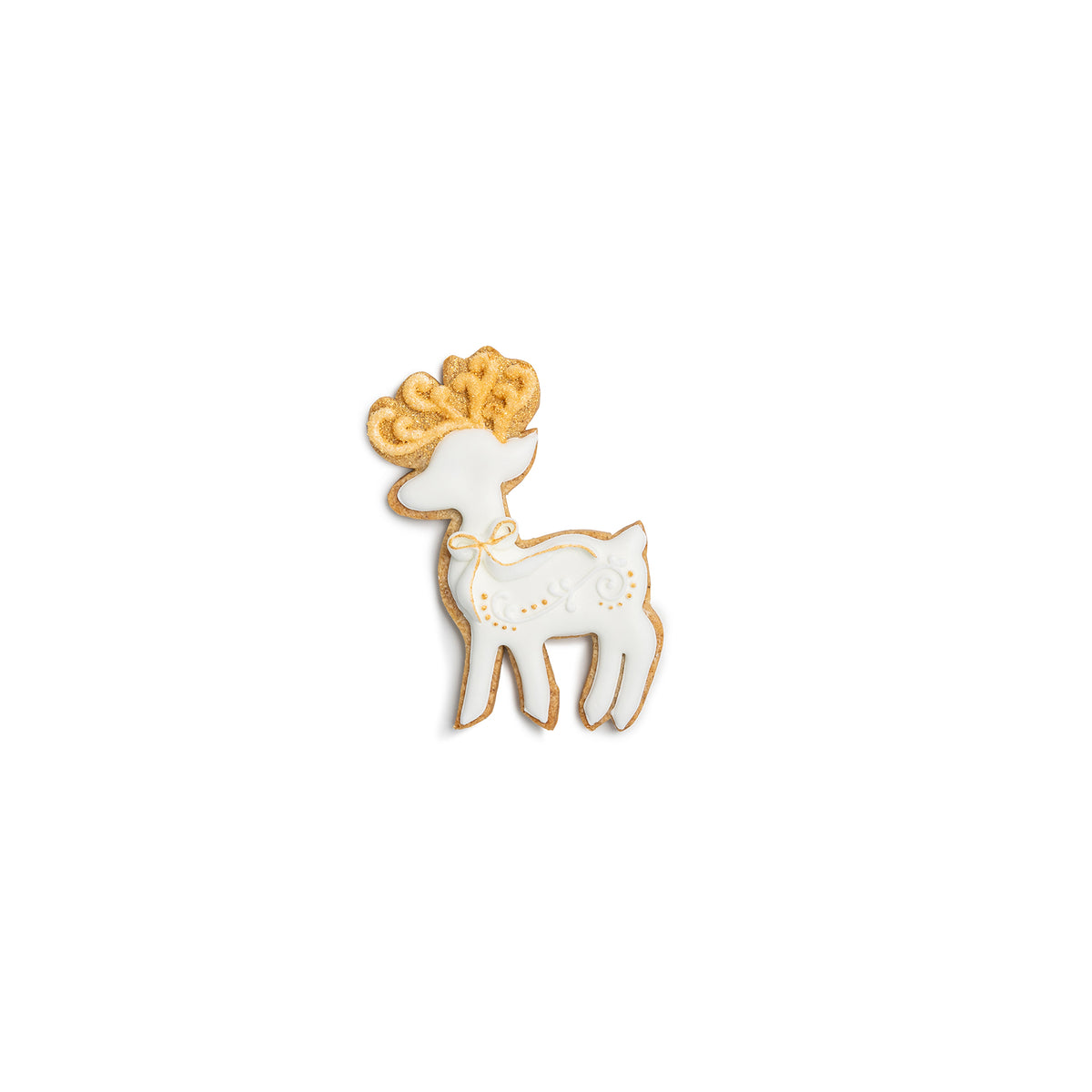 Santa's Reindeer Gingerbread Cookie