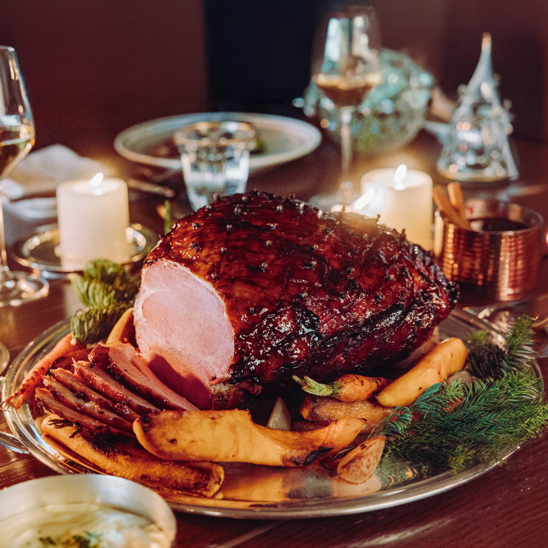 Rosewood Christmas Glazed Ham